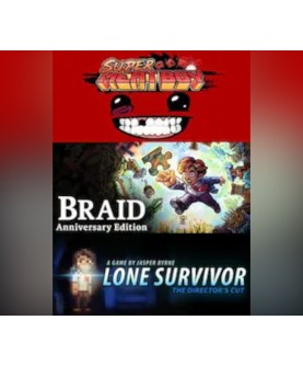 Super Meat Boy+ Lone Survivor+ Braid Steam Key GLOBAL